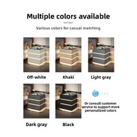 Meubles modernes et simples Tables de chevet intelligentes en bois massif Vente en gros bon marché Meubles de chambre Tiroir de rangement Table de chevet intelligente
