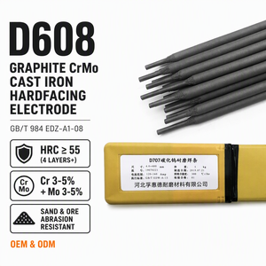 <span class=keywords><strong>Electrodo</strong></span> <span class=keywords><strong>de</strong></span> Revestimiento D608 GB/T 984 EDZ-A1-08, Varilla <span class=keywords><strong>de</strong></span> Hierro Fundido Cr-Mo para Componentes con Abrasión por Arena - Product Image 1