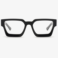 Lunettes de vue tendance en acétate à monture rectangulaire 2023, lunettes carrées, montures optiques, lunettes de vue pour femmes et hommes, lunettes 2024