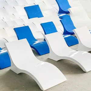 厂家直销户外简易玻璃钢太阳椅躺椅沙滩泳池躺椅玻璃纤维太阳椅
