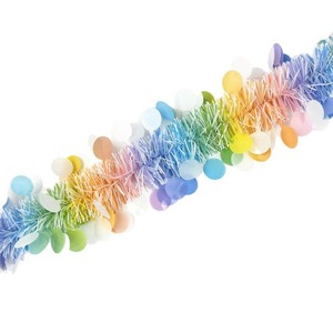 DAMAI Easter Decoration Macaron Color Foil Fringe Garland Party Tinsel Streamer for Easter Kids Day Christmas Plastic Material - Product Image 5