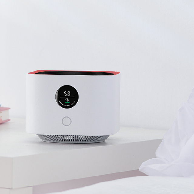 Low Noise Removeable and Washable Room Air Purifier Mini Portable Desktop Air Purifier for Kitchen