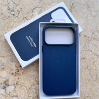 Étui de téléphone magnétique antichoc en cuir de haute qualité pour iPhone 18 Pro Max avec fenêtre d'animation et bouton AI, emballage d'origine