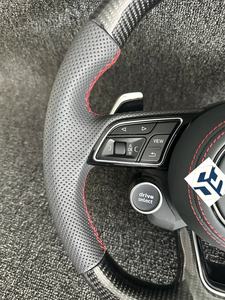 <span class=keywords><strong>Volant</strong></span> en fibre de carbone personnalisé avec palettes de changement de vitesse pour Audi A5 S5 Q5 A3 S3 A4 S4 A7 S7 <span class=keywords><strong>Sline</strong></span> Disponible pour tous les modèles de voitures - Product Image 2