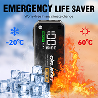 Booster de batterie de voiture intelligent 12V 36000mAh, 6000A en pointe, entrée PD Type-C 18W, plus de 1000 cycles de recharge