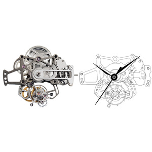 Reloj Mecánico Automático Esqueletizado con Movimiento Tourbillon, 4HZ, 45H de Reserva de Marcha, Premium, Personalizado, Fabricación OEM W9201 - Product Image 1