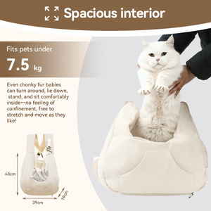 <b>Pet</b> Chest Bag Mesh Breathable Dog Cat <b>Carrier</b> Backpack Travel Outdoor Use 50x48x61cm - Product Image 5