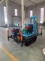 FineDrill 100m 150m 200m chenille Diesel hydraulique Portable puits d'eau plate-forme de forage Machine de forage Mine plates-formes de forage