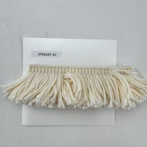 Bordo Ricamato in Tessuto con Nappe Spesse Direttamente dalla Fabbrica - Accessorio per Abbigliamento, Bordatura per Cuscini - Product Image 3