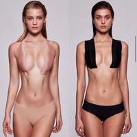 DL Invisible Breast Lift Tape Homme Mamelon Couvre Push Up Adhésif Soutiens-Gorge Stretch Tissu Poitrine Autocollants Sexy Bralette