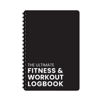 Carnet de suivi d'entraînement de gym numérique A3 (6 x 8 pouces) à spirale, 100 feuilles, avec couvertures en plastique – Le journal de fitness ultime