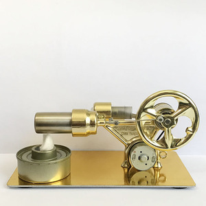 Jouet éducatif pour enfants : Modèle de <span class=keywords><strong>moteur</strong></span> <span class=keywords><strong>Stirling</strong></span> à air chaud, kit de bricolage éducatif, modèle à vapeur et chaleur, en métal, <span class=keywords><strong>bois</strong></span> et plastique - Product Image 4