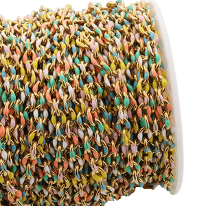 Collar de pulsera de Color de goteo de esmalte de acero inoxidable de 6mm, labios grandes, esmalte de goteo, cadena gruesa de acero de titanio de 5mm, <span class=keywords><strong>accesorios</strong></span> permanentes - Product Image 3