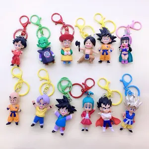 UFOGIFT 13 adet/set japon animesi Keyring anahtarlık anahtarlık 3D ejderha Goku şekil anahtarlık