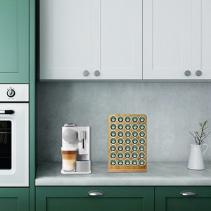 Phong cách hiện đại Hot Bán Nespresso viên nang chủ tre xương rồng Cà phê Pod đứng tổ chức Lưu trữ Box OEM ODM thiết kế - Product Image 5