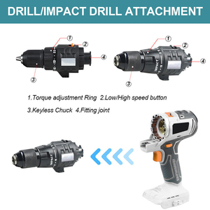 Glgw chuyên nghiệp OEM 12 trong 1 20V đa đầu không chổi than không dây công cụ điện Combo kit khoan điện Bộ công cụ thiết lập bộ - Product Image 6