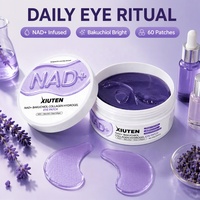 Masque Hydrogel Anti-Poches à la Caféine et au Bakuchiol, Marque Privée, avec Collagène et NAD+, Patchs pour le Contour des Yeux