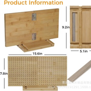 กระดานถักโครเชต์ไม้ทรงสี่เหลี่ยมอเนกประสงค์สำหรับงานประดิษฐ์ - Product Image 4