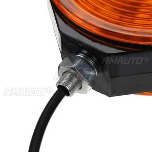 1/2/4X 24V Luz de posición lateral tipo Lollipop ámbar/naranja para remolques, camiones, caravanas y furgonetas - Product Image 5