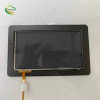 Taille personnalisée 4.3 "verre semi-transparent noir I2C écran tactile capacitif de 5 pouces avec noir semi-transparent