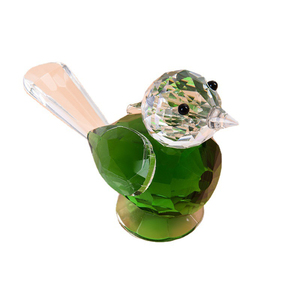 Cheap Crystal Figurine Wedding Giveaway Gift Favor Crystal Animals Sparrows Modle Glass Crafts