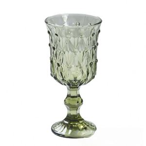 200ml Embossed Pearl Wedding Party Decoration Cup Sparkling Water Glass Retro Red <b>Wine</b> <b>Goblet</b> Glass - Product Image 1