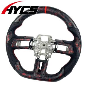 Volant de course en fibre de carbone mate amélioré pour l'intérieur de la voiture, compatible avec <span class=keywords><strong>Ford</strong></span> <span class=keywords><strong>Mustang</strong></span> S550 <span class=keywords><strong>GT</strong></span> 350 <span class=keywords><strong>500</strong></span> Coupé 2015-2023 Shelby GT500 - Product Image 2
