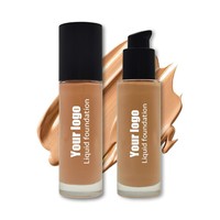 Fond de teint liquide matifiant naturel OEM, couvrance modulable longue tenue pour tous types de peau