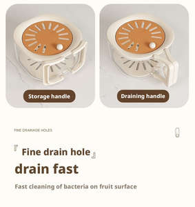 Panier égouttoir à fruits anti-poussière avec système de vidange dissimulé, extensible et épaissi - Product Image 6