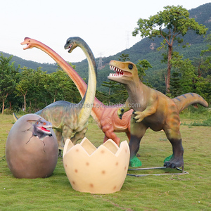 Decoración de Jardín al Aire Libre, Estatuas de Dinosaurios Grandes para Jardín, Modelos de Triceratops de Fibra de Vidrio Hechos a Mano, Tamaño Real, Resistentes al Agua, Pintados a Mano - Product Image 5