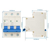 Disjoncteur miniature AC 1P 2P 3P 4P 10A 16A 20A 25A 32A 40A 50A 63A 240V/400V