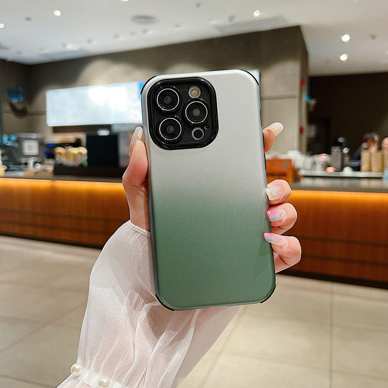 Gradient silver-green