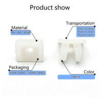 Clips de fixation en plastique, clips de retenue pour écrous à vis auto-taraudeuses, clips décoratifs pour revêtement intérieur de voiture