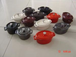 Casseroles à soupe <span class=keywords><strong>émaillée</strong></span>s en <span class=keywords><strong>fonte</strong></span> de taille mini prix d'usine Offre Spéciale - Product Image 3