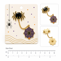 Halloween Spinnenbrosche, Webschmuck-Anhänger, Weiche Emaille-Pins, Gruselige Schmuckstücke, Großhandel Anstecknadeln, Kundenspezifische Metallabzeichen, OEM-Fabrik