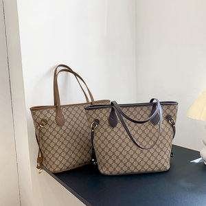 Bolso Tote de PU para Mujer, Diseño Geométrico, Cierre de Cremallera, Portátil, Anti-Robo, de Poliéster, de Diseño - Product Image 6