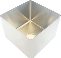 Évier de soudure industriel personnalisé 304 316 à l'intérieur de la cuvette de l'évier de table Carton d'acier inoxydable de cuisine commerciale fabriqué à la main
