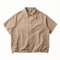 Chemises polo pour hommes de haute qualité personnalisées, tissu en coton à carreaux, coupe ample, col rabattu, vêtements décontractés pour hommes avec design personnalisé