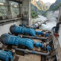 200KW-2MV Freie-Energie-Generator Hydro-Pelton-Turbine Freie-Energie-Generator 10kW mit Schwungrad