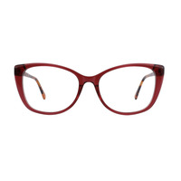 Vente chaude Grand Cadre Yeux De Chat Acétate Optique Lunettes Temples Écaille De Tortue Motif Remplissage Conception Usine En Gros
