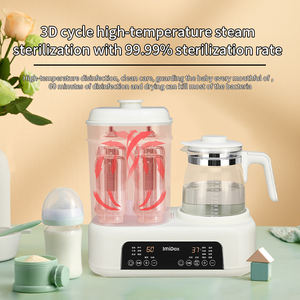 زجاجة زجاجية متعددة الوظائف 3 في 1, معقم ومجفف - Product Image 2