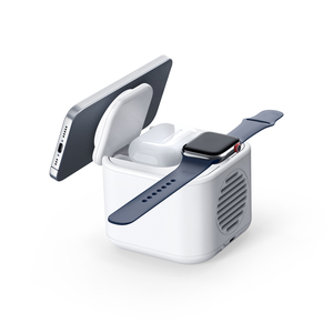<span class=keywords><strong>Altavoz</strong></span> Bluetooth 2026 3 en 1 con Cargador Inalámbrico Magnético de 15W de Carga Rápida para iPhone/Android, Apple Watch, <span class=keywords><strong>AirPods</strong></span>, Plegable y Portátil - Product Image 3