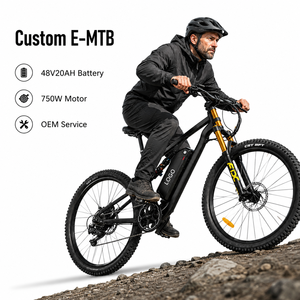 Bicicleta Eléctrica de Montaña de 27.5 Pulgadas, 750W, 48V, 20Ah, 80km de Autonomía, Cuadro de Aluminio, Logotipo Personalizado, Venta Directa de Fábrica para B2B - Product Image 1