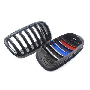 Calandre BMW pour X5 X6 E70 E71 2007-2013 Noir Brillant Style M Pare-chocs Avant en Plastique ABS Pièce de Rénovation et Amélioration - Product Image 2