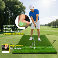 Cage de simulateur de golf pour hommes et femmes Practice de golf Filet d'impact Tapis de frappe de haute qualité