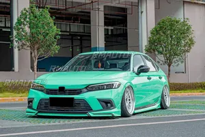 Civic Car Front Bumper Lip Glossy Black YOFER Style Front Bumper <b>Splitter</b> for Honda Civic 11th Gen 2022-2023 Car Accessories - Product Image 5