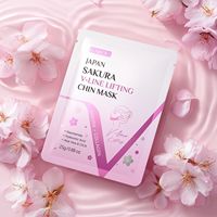 Masque liftant pour le menton LAIKOU Japan Sakura V Line, collagène, raffermissant, amélioration de la ligne du menton, niacinamide, hydratant, soin du visage, 25g