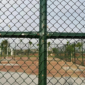 Clôture de jardin en treillis métallique galvanisé, maille diamantée protectrice, pour parc, aire de jeux, terrain de football, terrain de baseball, terrain de tennis extérieur - Product Image 1