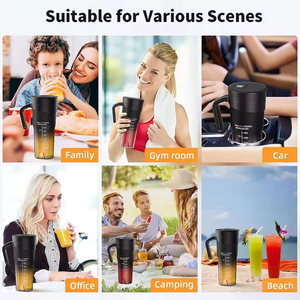Mixeur Portable de Qualité Supérieure, Bouteille USB Rechargeable 470ml, 6 Lames, Mixeur à Fruits, Mini Presse-Agrumes Manuel, Smoothie avec Paille - Product Image 6