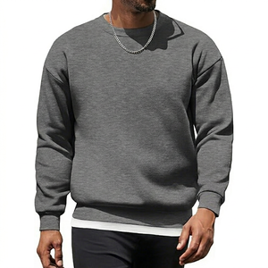 Sweat-shirt en coton à col rond pour homme, broderie personnalisée, sweat-shirt en molleton, fournisseur en gros, marque privée - Product Image 1